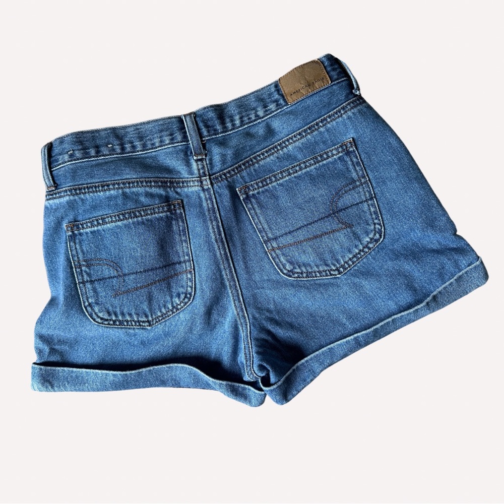 american eagle denim mom shorts